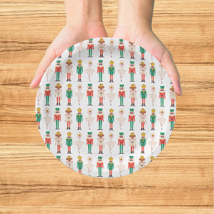 Festive Christmas Nutcracker Ballerina Paper Plate