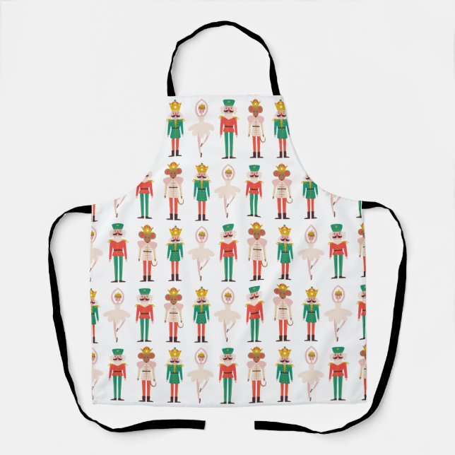 Festive Christmas Nutcracker Christmas Apron (Front)
