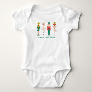 Festive Christmas Nutcracker Christmas Baby Bodysuit