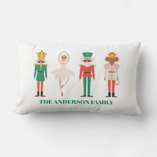 Festive Christmas Nutcracker Christmas Lumbar Cushion