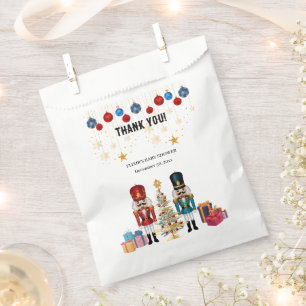 Festive Christmas Nutcracker Ornaments Baby Shower Favour Bags