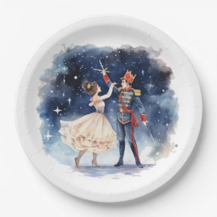 Festive Christmas nutcracker party Paper Plate