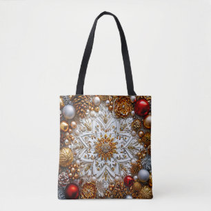 🎄 Festive Christmas Ornaments & Holiday Sparkle ✨ Tote Bag