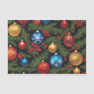Festive Christmas Ornaments Tissue Paper