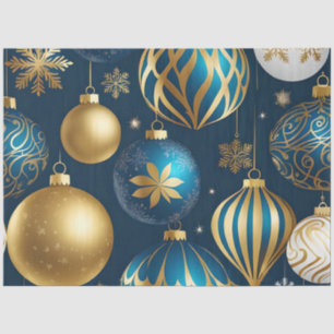 festive christmas ornaments tissue paper