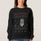 Festive Christmas owl ugly sweater sweatshirt