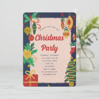 Festive Christmas Party Invitation