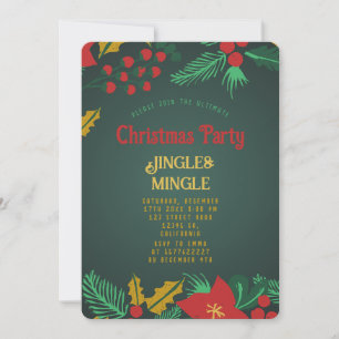 Festive Christmas Party Invitation