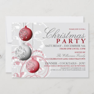 Festive Christmas Party Invitation