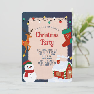 Festive Christmas Party Invitation