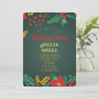 Festive Christmas Party Invitation