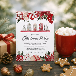 Festive Christmas Party Invitation