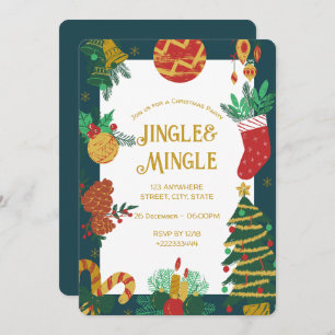 Festive Christmas Party Invitation
