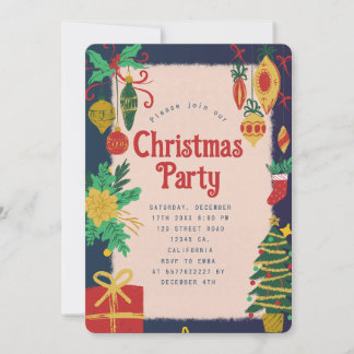 Festive Christmas Party Invitation