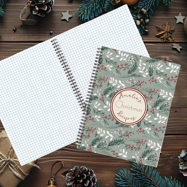 Festive Christmas Pattern Recipe  Notebook (Creator Uploaded)