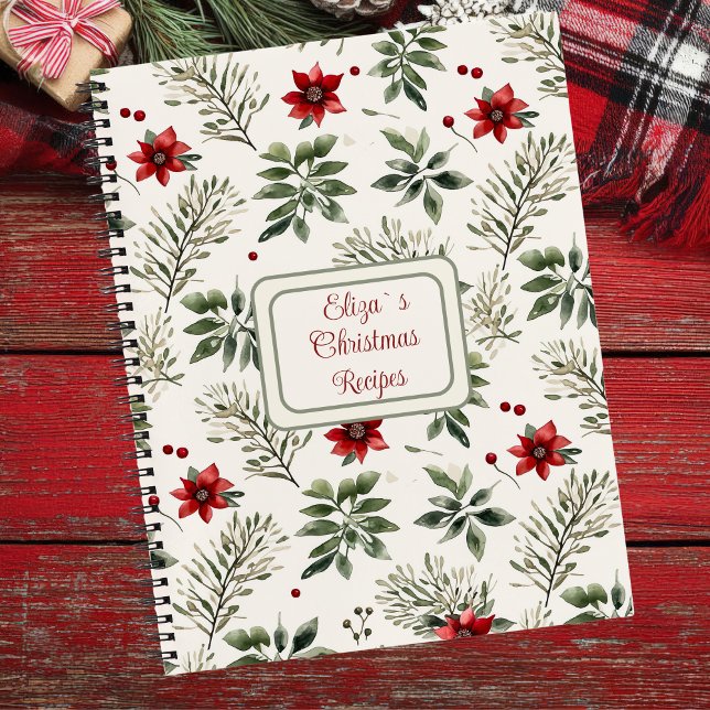 Festive Christmas Pattern Recipe  Notebook (Creator Uploaded)