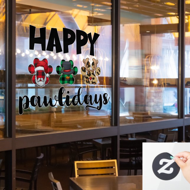 festive Christmas pet shop word art (Restaurant Window)