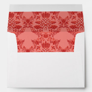 Festive Christmas Pineapple Ornaments Pattern Envelope