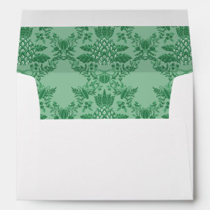 Festive Christmas Pineapple Ornaments Pattern Envelope