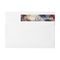 Festive Christmas Plaid Skinny Labels