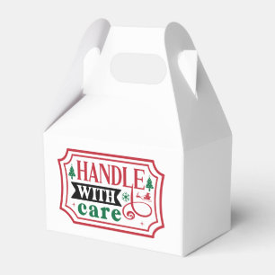 Festive Christmas Post Office Handle with care Favour Box