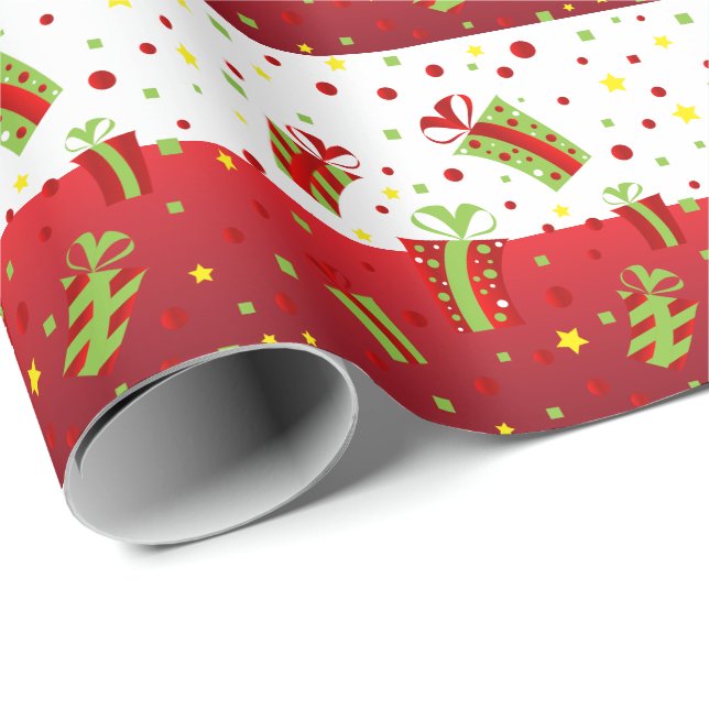 Festive Christmas Presents Wrapping Paper (Roll Corner)