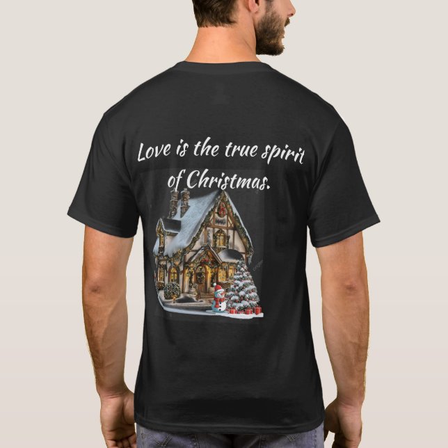 Festive Christmas Printed T-Shirt – Holiday Cheer  (Back)