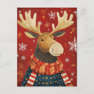 Festive Christmas Reindeer Greeting Card