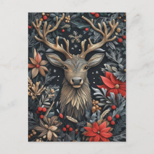 Festive Christmas Reindeer Greeting Card