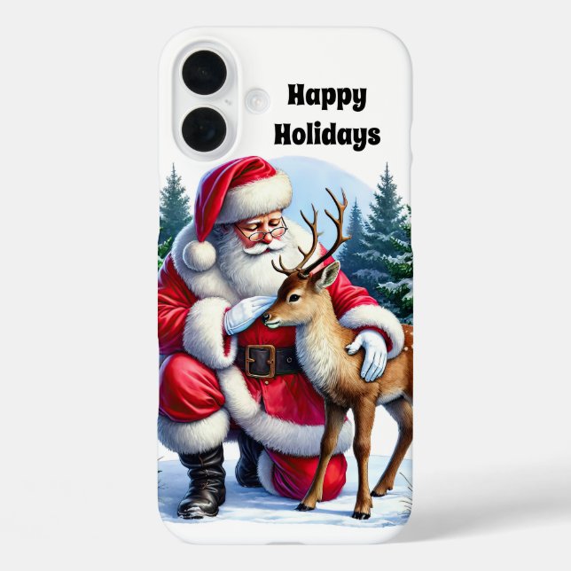 Festive Christmas Santa Holiday  Case-Mate iPhone Case (Back)
