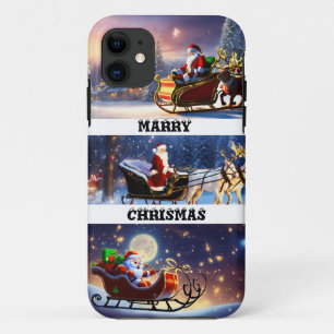Festive Christmas Santa iPhone Case