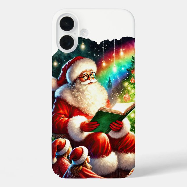 Festive Christmas Santa reading  Case-Mate iPhone Case (Back)