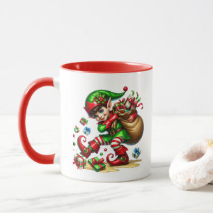 Festive Christmas Santa's Helper Mug