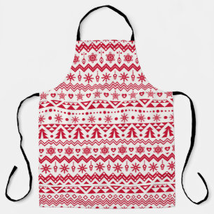 Festive Christmas seamless pattern. Apron