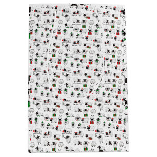 Festive Christmas Sheep Medium Gift Bag