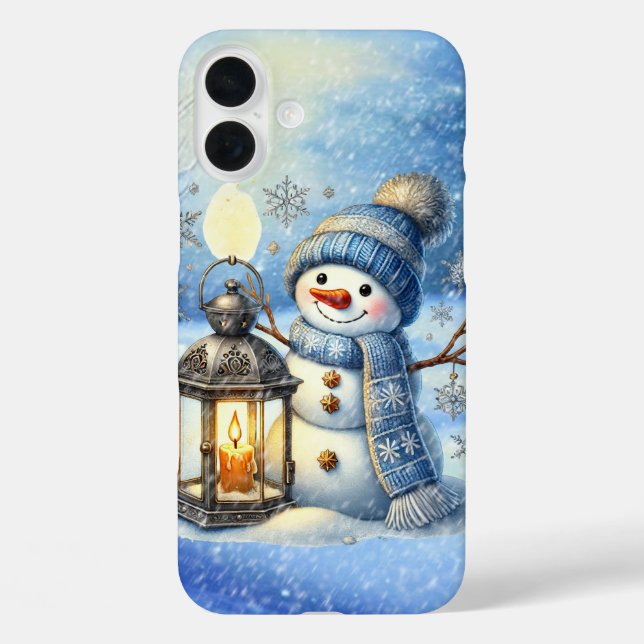 Festive Christmas snowman  Case-Mate iPhone Case (Back)