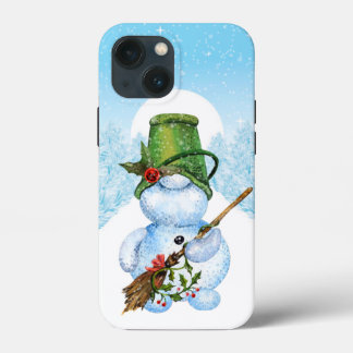 festive Christmas snowman gnome Holiday iPhone 13 Mini Case