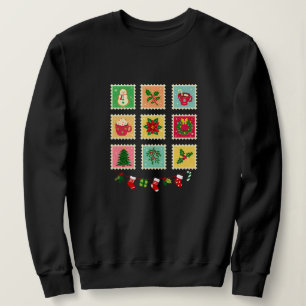 "Festive Christmas Stamp Collection Sweatshirt