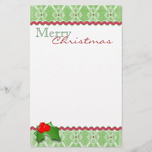 Festive Christmas Stationery (Front)