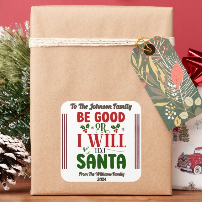 Festive Christmas Sticker to Spread Cheer and Joy (Holiday)