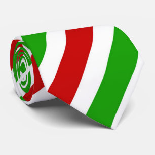 Festive Christmas stripe pattern Christmas Holiday Tie