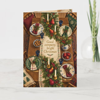 Festive Christmas Table Good Company Card