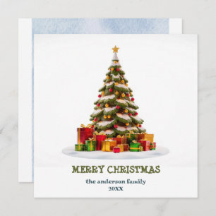 Festive Christmas Tree, Christmas Card