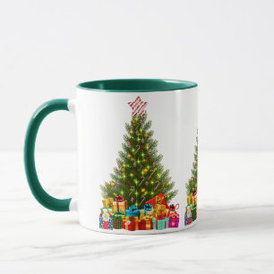 Festive Christmas Tree Gifts Holiday Mug