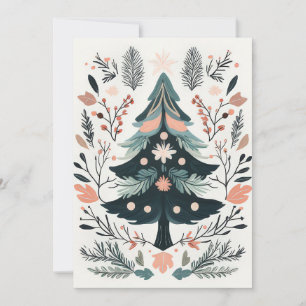 Festive Christmas Tree Greeting Card