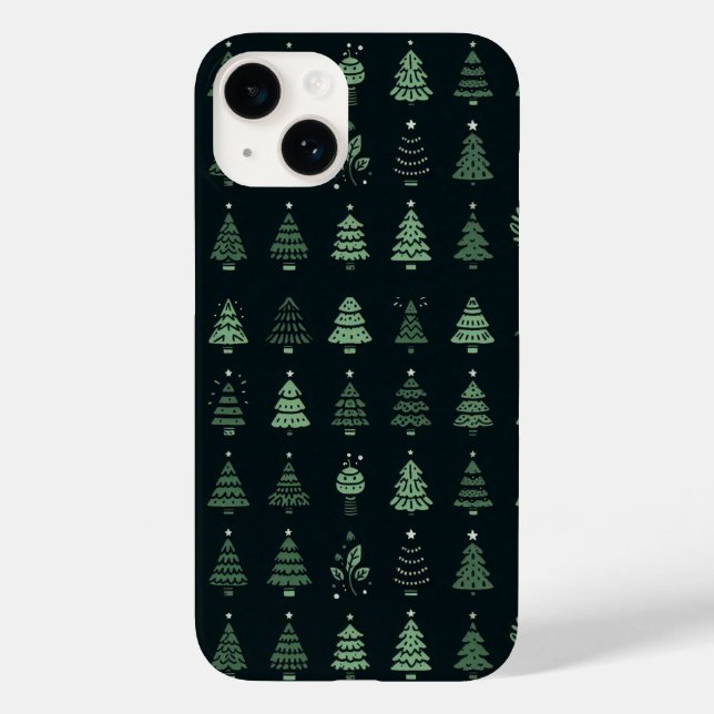 Festive Christmas Tree iPhone Case/ Trendyiphone14 Case-Mate iPhone Case (Back)