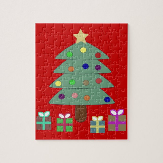 Festive Christmas Tree Jigsaw Puzzle (Vertical)