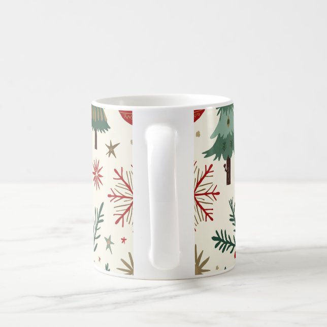 Festive Christmas Tree Mug (Handle)