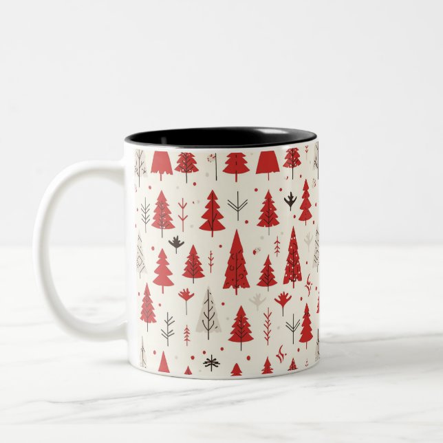 Festive Christmas Tree Mug (Left)