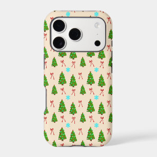 Festive Christmas Tree & Red Ribbon Phone Case